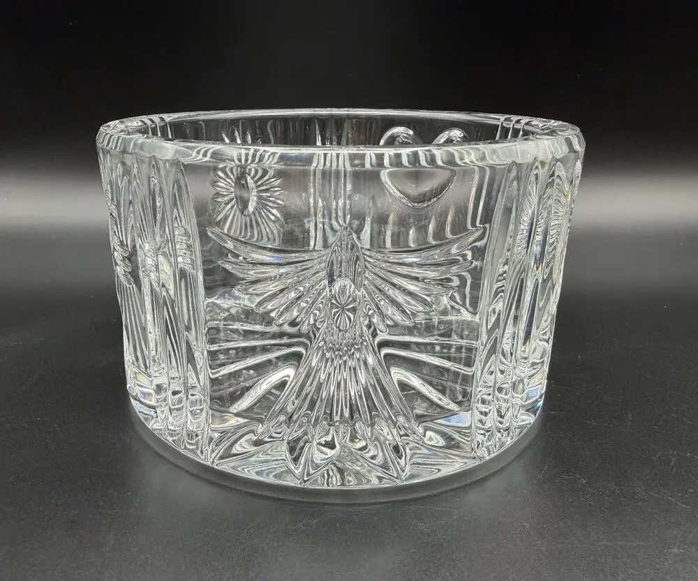 Waterford Crystal Millennium Collection Champagne Wine Bottle Coaster 5” VNTG